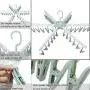 Swivel Hook Plastic 36 Pegs Drying Rack Clothes Hanger for Underwear Socks Gloves (Green) Swivel Hook Plastic 36 Pegs Drying Rack Clothes Hanger for Underwear Socks Gloves (Green)