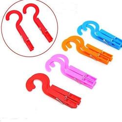 Laundry Hooks Clothespins Hanging Clips Plastic Hanger Home Travel Pack of 10