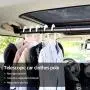 LITTLEMOLE Car Clothes Hanger Bar, Expandable Vehicle Clothing Rod Garment Rack Holder, Heavy Duty Metal and Rubber Grips LITTLEMOLE Car Clothes Hanger Bar, Expandable Vehicle Clothing Rod Garment Rack Holder, Heavy Duty Metal and Rubber Grips