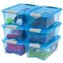 IRIS 12 Quart Stack & Pull Box, 6 Pack