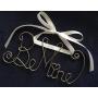 Personalized Valentines Day Couples Gift~Gold or Silver Wire~2 Names~Door or Wall Hanger~Any Names or Initials~Year, Date 2019 option~4ever option~Heart~gift for your valentine