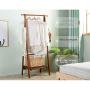 WZP Household Coat Rack Solid Wood Floor Bedroom Folding Rack Creative Living Room Simple Foyer Hanger Clothes Rack Home