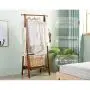 WZP Household Coat Rack Solid Wood Floor Bedroom Folding Rack Creative Living Room Simple Foyer Hanger Clothes Rack Home