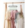 HJYPYJ Magic Hanger,Wardrobe Storage Rack,Multifunction Rotating The Hanger,Fold,Organizer Hanger Waterproof and Moisture Proof/Pink / 33.5x17