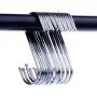 D-buy 20 Pack Heavy Duty S Hooks Stainless Steel S Hooks S Shaped Hooks 3.5 inch Metal Hooks for Hanging Hanging Hook for Kitchen, Bathroom, Bedroom and Office