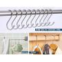 20 Pack S Shaped Hooks Stainless Steel Metal Hangers Hanging Hooks for Kitchen, Work Shop, Bathroom, Garden