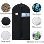 Syeeiex Garment Bag Suit Bags for Storage and Travel 60-inch Dust Cover Breatbable Garment Bags for Long Gowns Suits, Dresses Coats, Set of 4