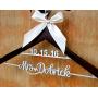 Personalized Wedding Dress Hanger, Custom dressing hanger, Bridal gift LL009