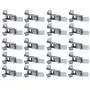 Wideskall Heavy Duty Metal Gaint Spring Grip Clamp Tool Hanger Wall Orgainzer for Garage Closet Brooms and Mops Wall Mount Holder (Pack of 20)