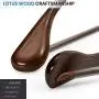 yagaga 6 Pcs Wide Shoulder Wooden Hangers with Non Slip Pants Bar for Coat Clothes Dress Suit