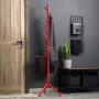 Angels home Coat Stand Clothes Rack Hat Coat Rack Floor Hanger Hall for Hanging All Kinds of Clothes, Coats, Jackets, Scarves, Hats (Color : Red) Angels home Coat Stand Clothes Rack Hat Coat Rack Floor Hanger Hall for Hanging All Kinds of Clothes, Coats, Jackets, Scarves, Hats (Color : Red)
