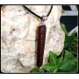 Pendant Necklace handcrafted from Snakewood with Tibetan Silver hanger