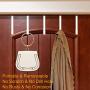 Over the Door Hook - Door Hanger Hooks Fit for Two Sized Doors Reversible Design Metal Door Towel Hooks for Bathroom, Bedroom, Coat, 5 Pcs, White