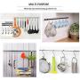 WENCHENG 100 Pcs 2.8 inch S Shaped Hooks Stainless Steel S Hooks, Sliver S Hooks Rack Hangers Heavy Duty S Hanging Hangers Hooks for Kitchen, Work Shop, Bathroom, Garden