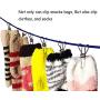 Strong Durable Metal Polished Wire Clothespins Clip,Anti-Rust Pin Hanger Clip for Home Kitchen Hook,Outdoor Laundry Clothes Drying,Bag Sealing,Office File Pin,Photos Paper Pegs Craft Clips 10 Pack