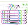 JINBEST Multi-Purpose Clothes Hanger Plastic 5 Layers Pants Trousers Hanger No Slip Storage Hanging Rack Closet Hangers (Green)