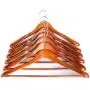 Clutter Mate - Set of 6 - Premium Finish Wooden Suit Hangers, Coat Hangers, Solid Cherry Wood Hangers with Wood-Grain, Wide Shoulder Heavy Clothes Hanger for Suits, Jacket, Non Slip Pants, Swivel Hook Clutter Mate - Set of 6 - Premium Finish Wooden Suit Hangers, Coat Hangers, Solid Cherry Wood Hangers with Wood-Grain, Wide Shoulder Heavy Clothes Hanger for Suits, Jacket, Non Slip Pants, Swivel Hook