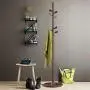 DNSJB Wooden Coat Rack Stand Floor Standing Tree Clothes Hat Hanger Stand with 7 Hooks 360° Rotation Height Adjustable, Height 68.9 in 3 Colors (Color : Walnut)