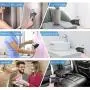 Travel Steamer for Clothes, Steam Iron for Clothes with 25s Quickly Preheating to Fabric Wrinkles Remover, Work for All Angles Support at Home