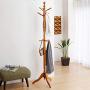 coat rack Solid Wooden Coat Racking Continental Creative Hanging Hanger Clothes Rack Modern Simple Hall Bedroom Hanger (Color : B)