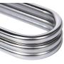 NewShimer S Shaped 5 Tier Pants Hangers Stainless Steel Clothes Hangers Closet Organizer for Scarf, Leggings,Jeans,Towels, Shower (4-Pieces)