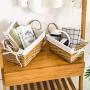 Vosson Woven Storage Basket Cube Basket Boxes for Closet Woven Baskets for Shelf Basket Bin Containers Set of 3 (Beige)