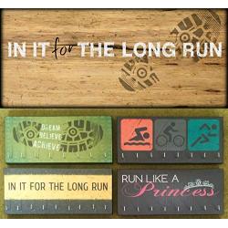 Race Medal Holder/Athletic Medal Hanger - IN IT FOR THE LONG RUN. Wood Wall Mounted Medal Organizer. CUSTOMIZATION Available