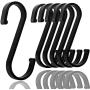 DINGEE S Hooks, 18 Pack Aluminum S Shaped Hooks, Black Heavy Duty Matte Finish S Hooks for Hanging Plants, Clothes, Pots and Pans, Coffee Cups,Towels in Kitchen, Bedroom, Bathroom DINGEE S Hooks, 18 Pack Aluminum S Shaped Hooks, Black Heavy Duty Matte Finish S Hooks for Hanging Plants, Clothes, Pots and Pans, Coffee Cups,Towels in Kitchen, Bedroom, Bathroom