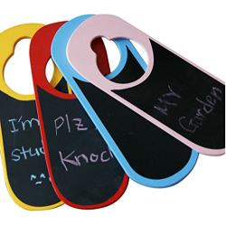 TINTON LIFE Pack of 4 Blank Two-sided Chalkboard Door Knob Hanger Sign