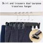 Clothes Hanger Clothes Hangers for Closet Metal Clips Coat Skirt Dress Blouse Bulk Shirt Hangers 10pcs Random Color