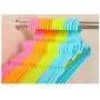 Junson Suit Hanger Pack of 5 Plastic Multifunctional Hanger Bowknot Adult Non-Slip Hanger(Blue) Clothes Hanger