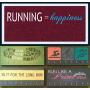 Race Medal Holder/Athletic Medal Hanger - RUNNING = HAPPINESS. Wood Wall Mounted Medal Organizer. CUSTOMIZATION Available