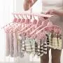 EvaroFly Multipurpose Portable Magic Folding Hanger, Save Space Storage Clothes Hanger, Household Travel Camping -White 52x42x25cm