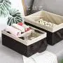 HOMELUNY Storage Boxes Organizer for Home Office Nursery Nylon Fabric Storage Boxes Cotton and Linen Oxford Cloth Finishing Table Storage Boxes Medium Size 32 23 14CM