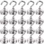 DIYMAG Magnetic Cruise Hooks, Strong Magnet Hooks for Kitchen, Home, Workplace, Office and Garage, Pack of 20