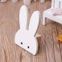 Tebatu Bunny Hook, Wooden Clothes Hanger Wall Decor for Children Bedroom