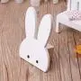 Tebatu Bunny Hook, Wooden Clothes Hanger Wall Decor for Children Bedroom