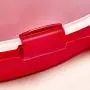Homz Holiday Wreath Plastic Storage Boxes with Clear Lid (up to 24-Inch Diameter), Red (3-Pack)