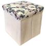 BANBERRY DESIGNS Fabric Cube Storage Bin with Padded Butterflies Cover ? Collapsible Storage Boxes ? Decorative Butterfly Foldable Container with Lid Perfect for Organization - 12 BANBERRY DESIGNS Fabric Cube Storage Bin with Padded Butterflies Cover ? Collapsible Storage Boxes ? Decorative Butterfly Foldable Container with Lid Perfect for Organization - 12