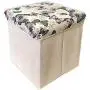 BANBERRY DESIGNS Fabric Cube Storage Bin with Padded Butterflies Cover ? Collapsible Storage Boxes ? Decorative Butterfly Foldable Container with Lid Perfect for Organization - 12