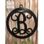 Metal Initial Door Hanger 24 inch ACM Metal Initial Sign Personalized Monogram Gift for Women Initial Door Wreath Metal Sign for Home Decor Metal Wall Decor Housewarming Wedding QUICK SHIPPING