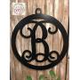 Metal Initial Door Hanger 24 inch ACM Metal Initial Sign Personalized Monogram Gift for Women Initial Door Wreath Metal Sign for Home Decor Metal Wall Decor Housewarming Wedding QUICK SHIPPING