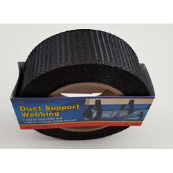 Cambridge Duct Support Webbing Black 1 3/4 Inch Width 50 Feet Length