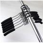 10PCS Wet Or Dry Black Hangers for Clothes Hangers Multi Function Clothing Non-Slip 360 Rotation Hanger Organizer