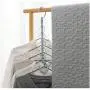 10pcs Random Color Folding Rotating 5 Holes Magic Plastic Clothes Hanger Space Saving Wardrobe Hanging Organizer Windproof Coat Hanger