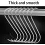Meat Hooks 20Pcs,Premium Butchers Hook,Stainless Steel Wall S-Shaped Hooks–for Hot and Cold Smoking,Stainless Steel Meat Hook, Chicken Hunting Smoking Ribs(13cm,Pack of 20) (20PACK Meat Hooks)