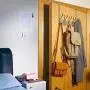WEBI Over The Door Hook Door Hanger Hook Rack with 5 Tri Hooks for Hanging Coats, Over The Door Towel Rack Towel Hanger Door Coat Hanger Over Door Coat Rack for Bathroom,Behind Back of Door,Silver