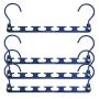 Wonder Hanger Heavy Duty 360 Swivel Action Hanger, Pack of 4 in Navy - Keep Your Clothes Organized and Wrinkle-Free!