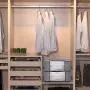 Awekris Foldable Storage Bag, Set of 3 Large Foldable Clothes Organizer, Clear Window & Carry Handles, Great for Clothes, Blankets, Closets, Bedrooms and More (Grey) Awekris Foldable Storage Bag, Set of 3 Large Foldable Clothes Organizer, Clear Window & Carry Handles, Great for Clothes, Blankets, Closets, Bedrooms and More (Grey)