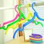 Amlrt 10pcs/Box Portable Folding Clothes Hangers, Drying Rack for Travel, Collapsible Home Storage Drying Racks,Childrens Clothes Hangers